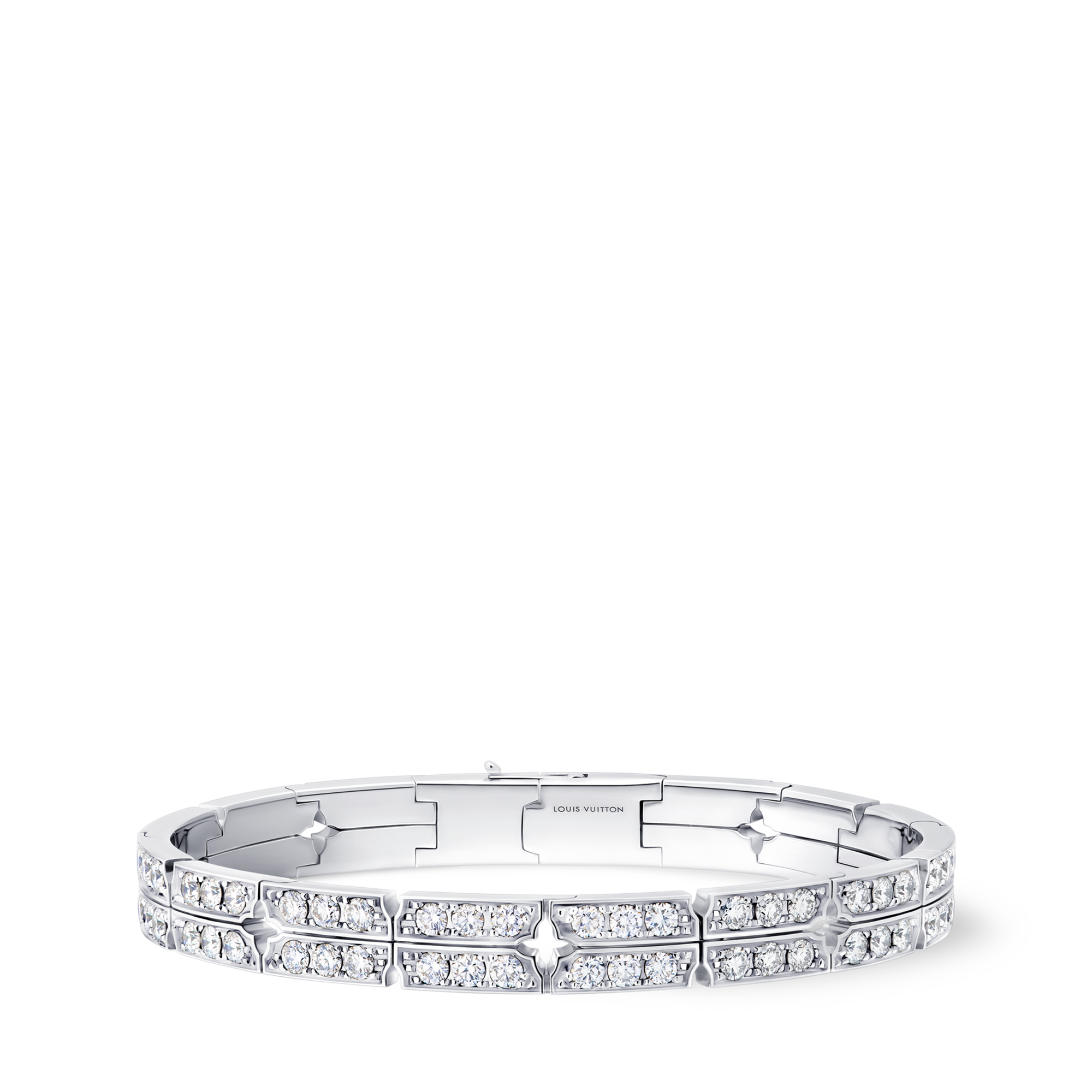  Categories Bracelets Tumbler Bracelet, White Gold and Diamonds | Louis Vuitton ® (Product zoom)