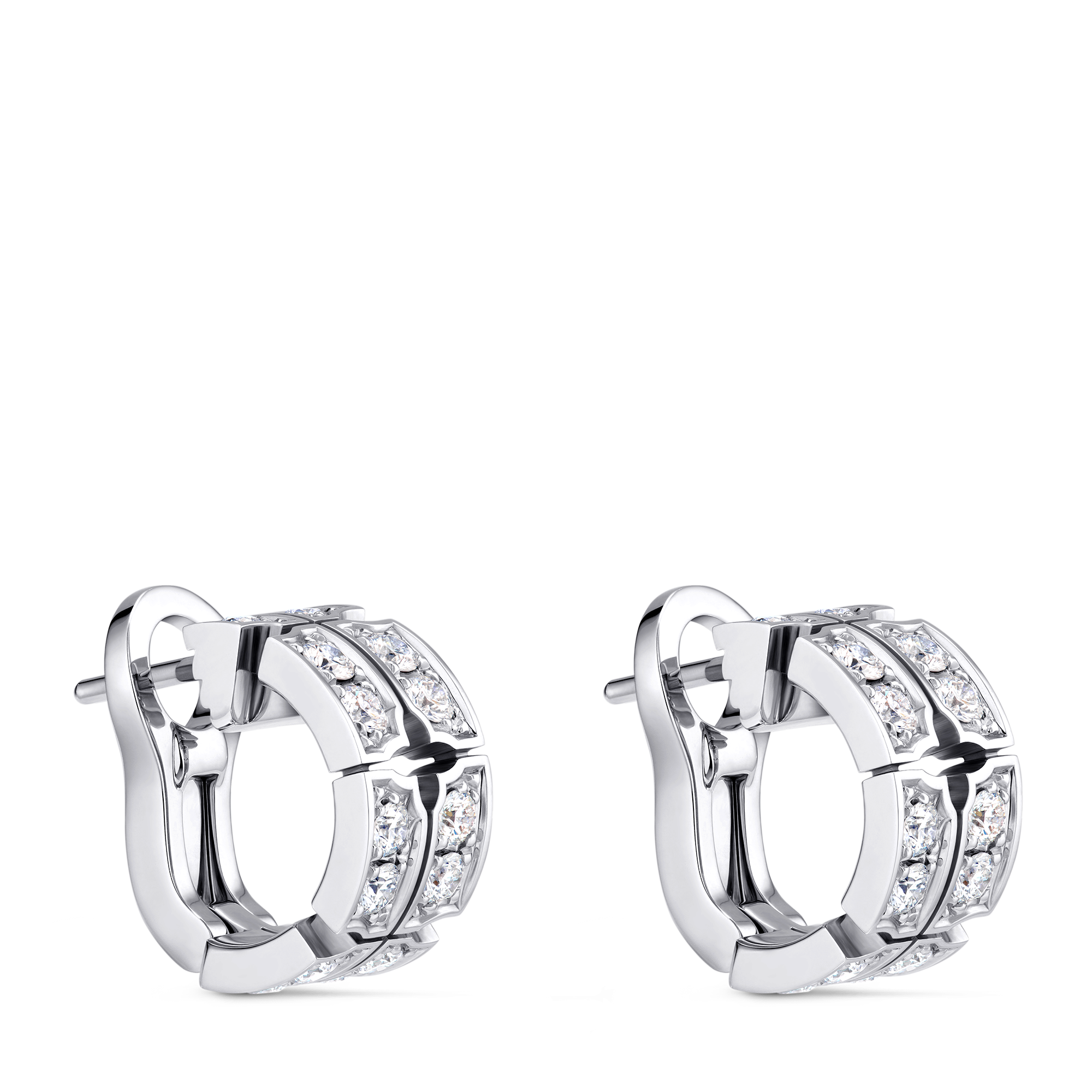  Categories Earrings Tumbler Earrings, White Gold and Diamonds | Louis Vuitton ® (Product zoom)