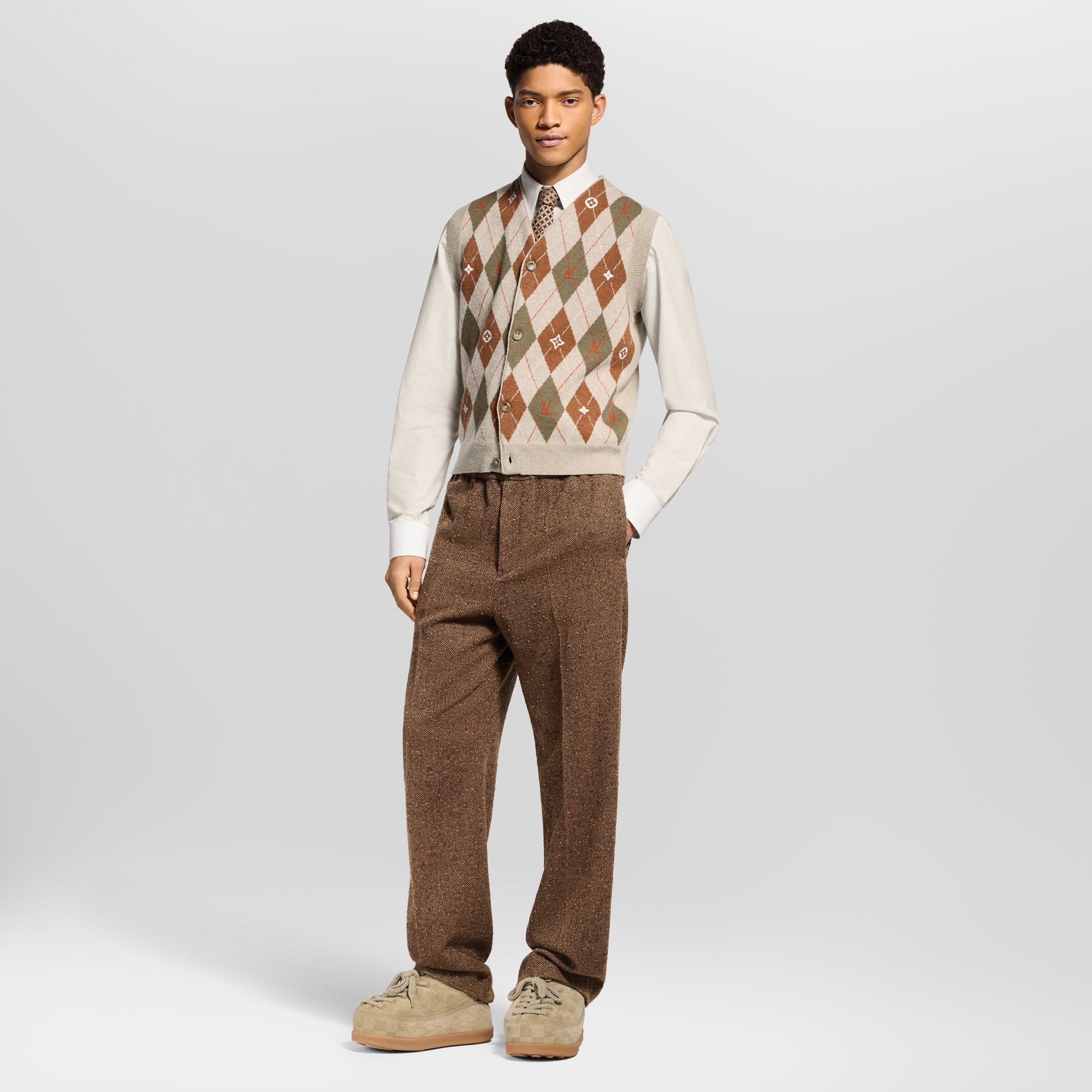  Ready-to-Wear Pants Tweed Drawstring Pants | Louis Vuitton ® (Product zoom)