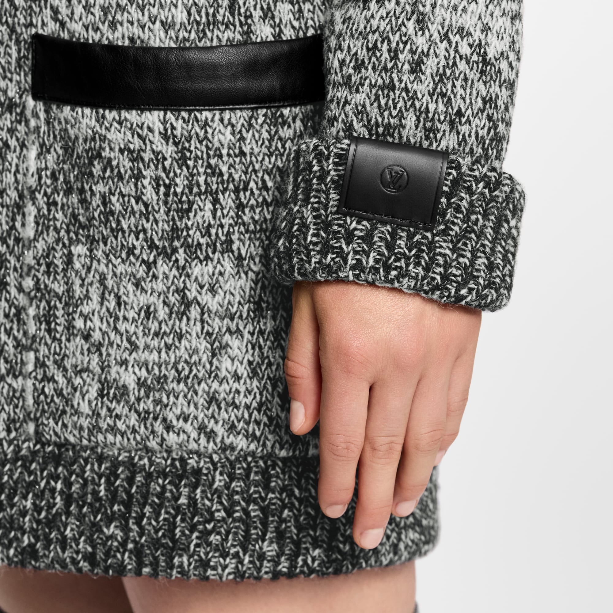 Ready-to-Wear Knitwear Tweed Knit Cardigan | Louis Vuitton ® (Product zoom)