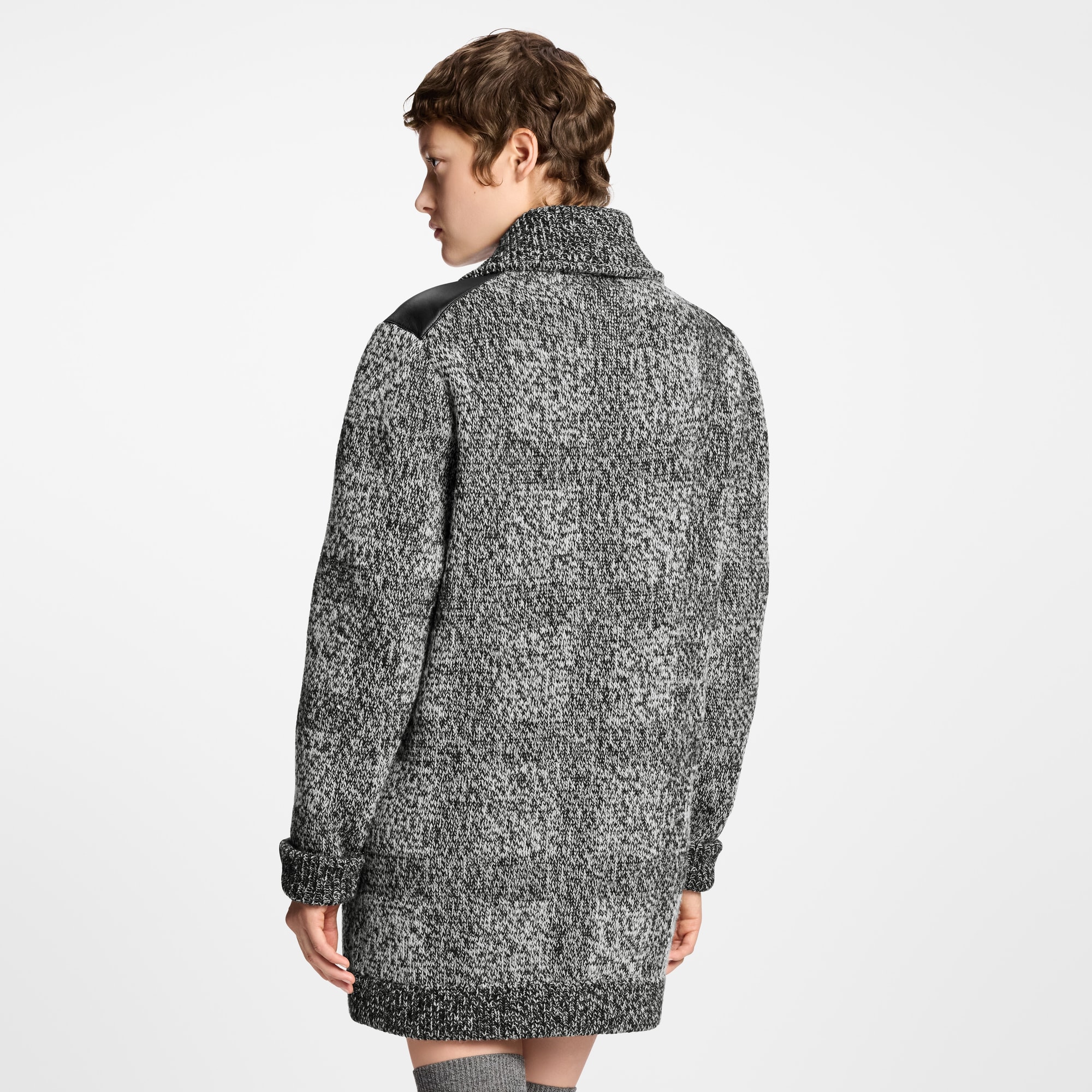  Ready-to-Wear Knitwear Tweed Knit Cardigan | Louis Vuitton ® (Product zoom)