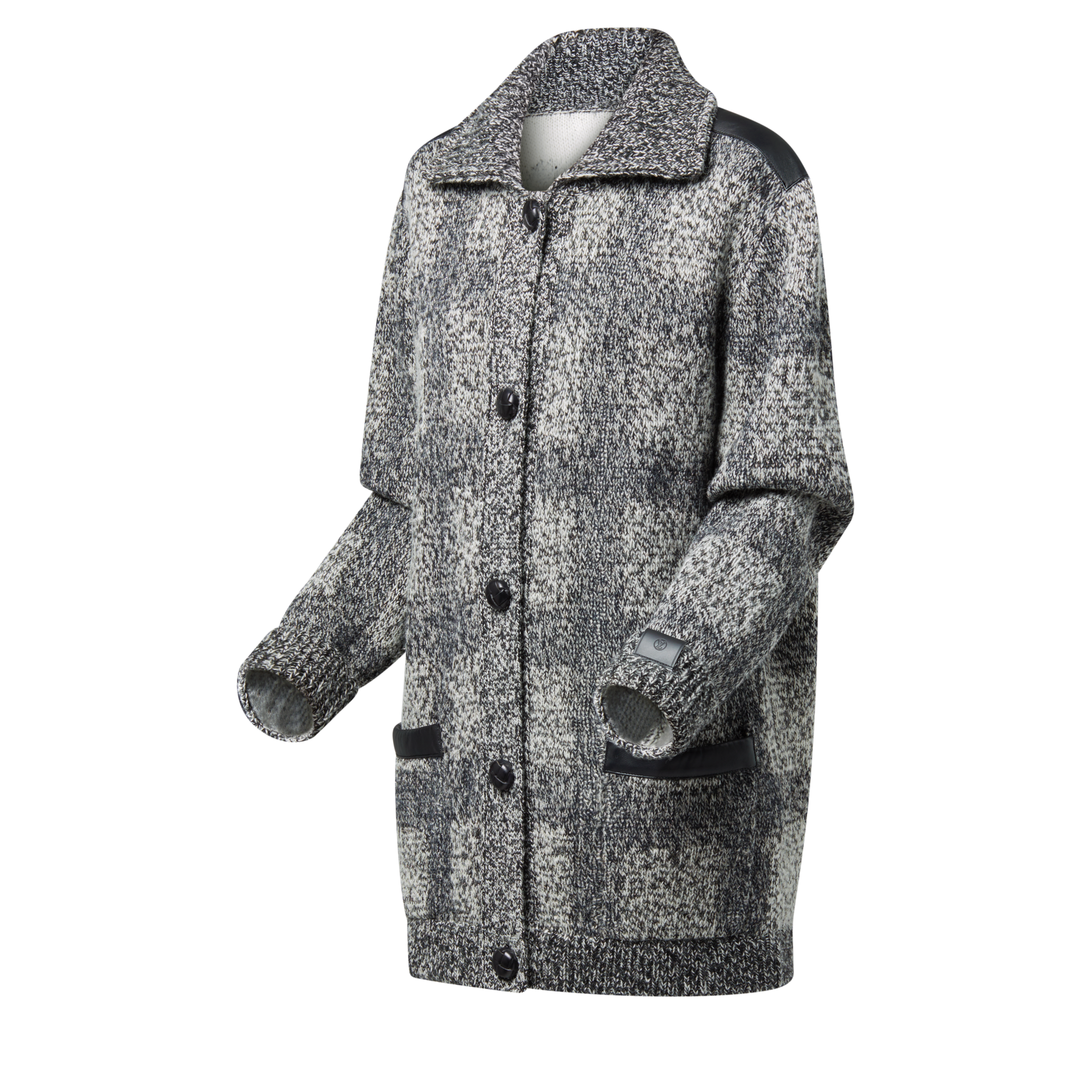  Ready-to-Wear Knitwear Tweed Knit Cardigan | Louis Vuitton ® (Product zoom)