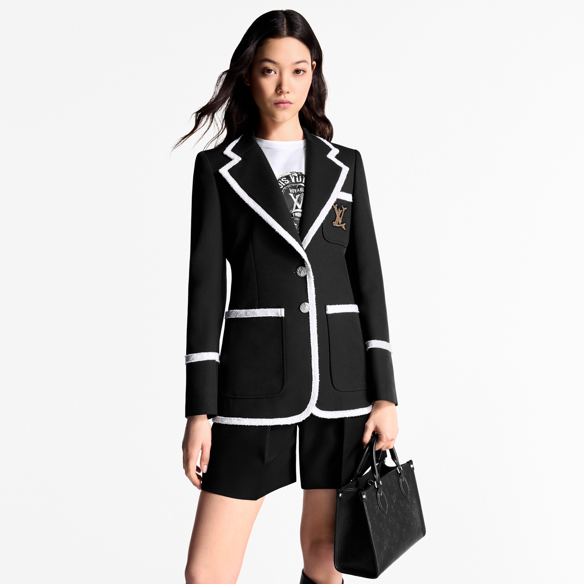  Ready-to-Wear Coats and Jackets Tweed Trim Preppy Blazer  | Louis Vuitton ® (Product zoom)