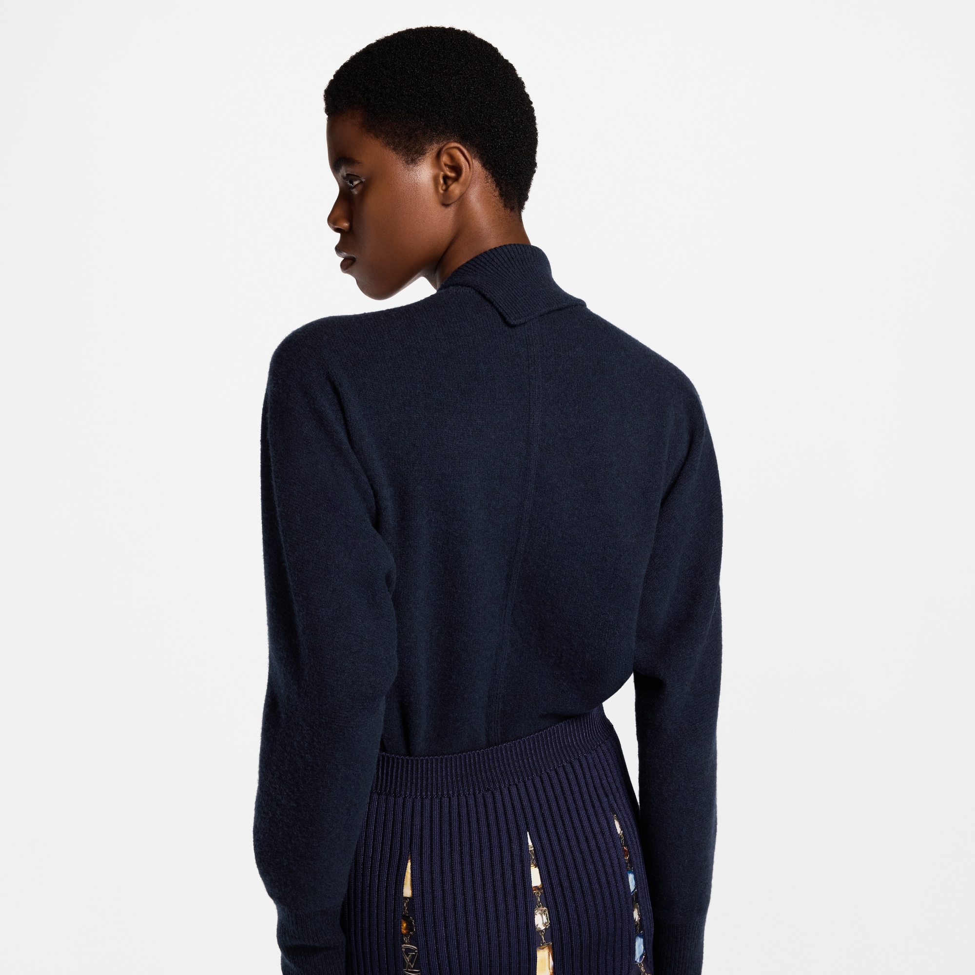  Ready-to-Wear Knitwear Twist Collar Knit Pullover | Louis Vuitton ® (Product zoom)