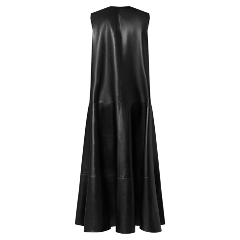 Ready-to-Wear Dresses U-Neck Leather Tent Dress | Louis Vuitton ® (Product zoom)