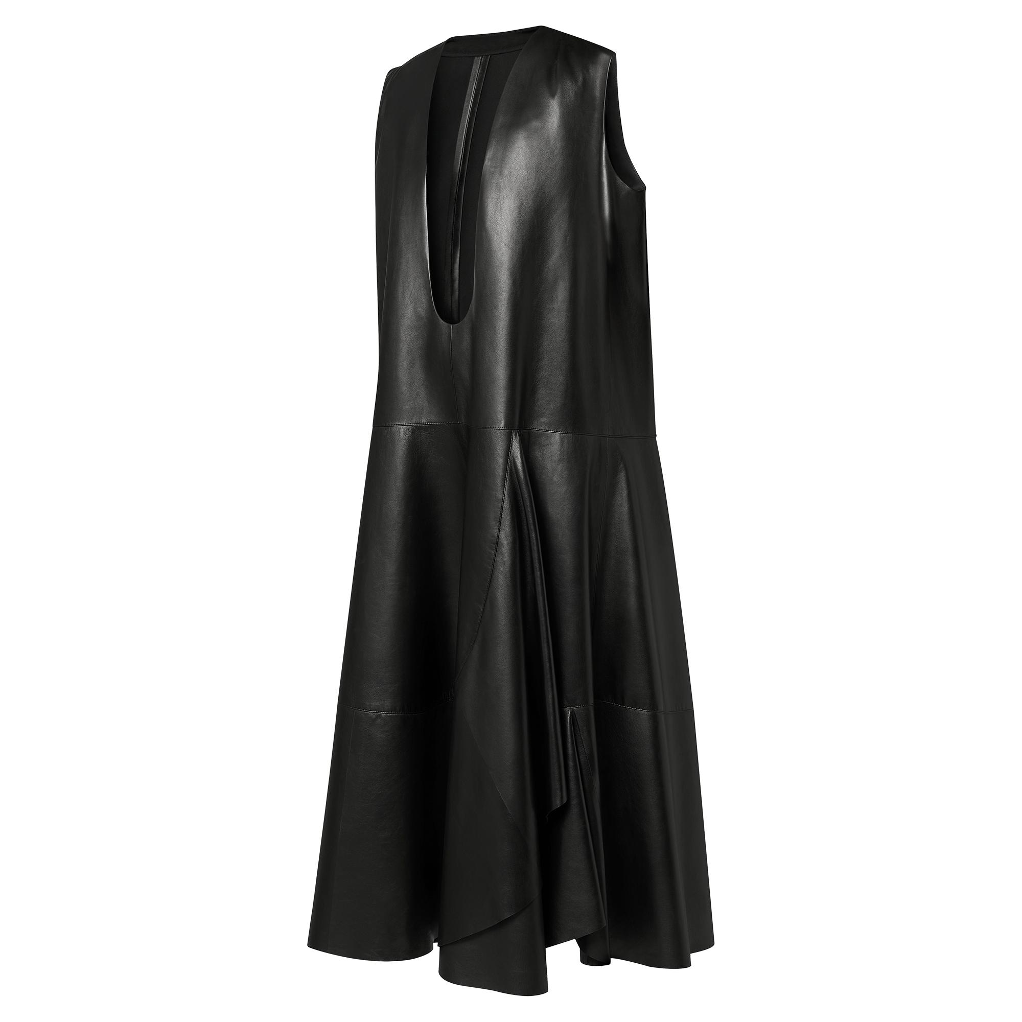  Ready-to-Wear Dresses U-Neck Leather Tent Dress | Louis Vuitton ® (Product zoom)