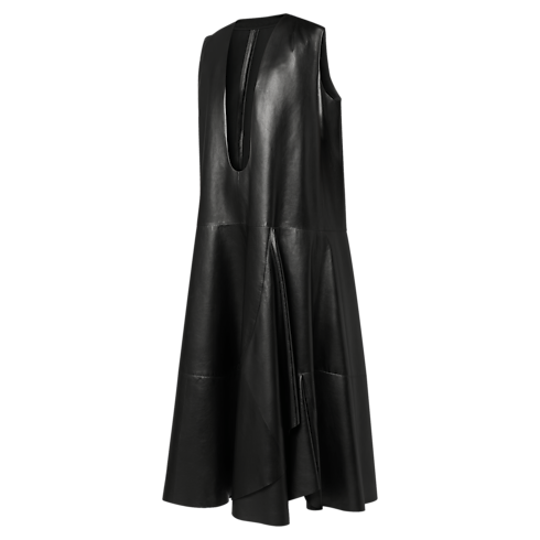 Ready-to-Wear Dresses U-Neck Leather Tent Dress | Louis Vuitton ® (Product zoom)