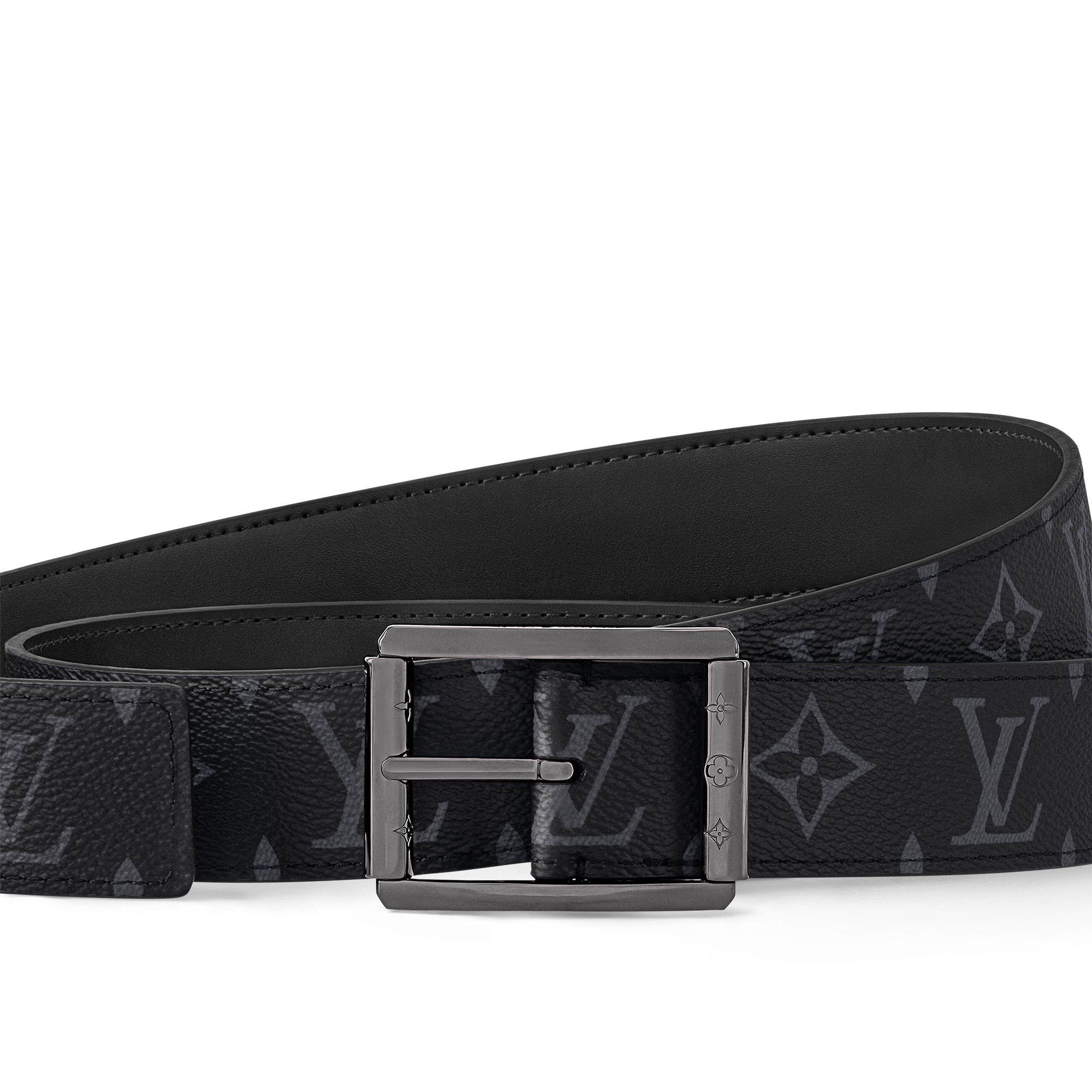 Monogram Eclipse Canvas Accessories New This Season Uptown 35mm Reversible Belt | Louis Vuitton ® (Product zoom)