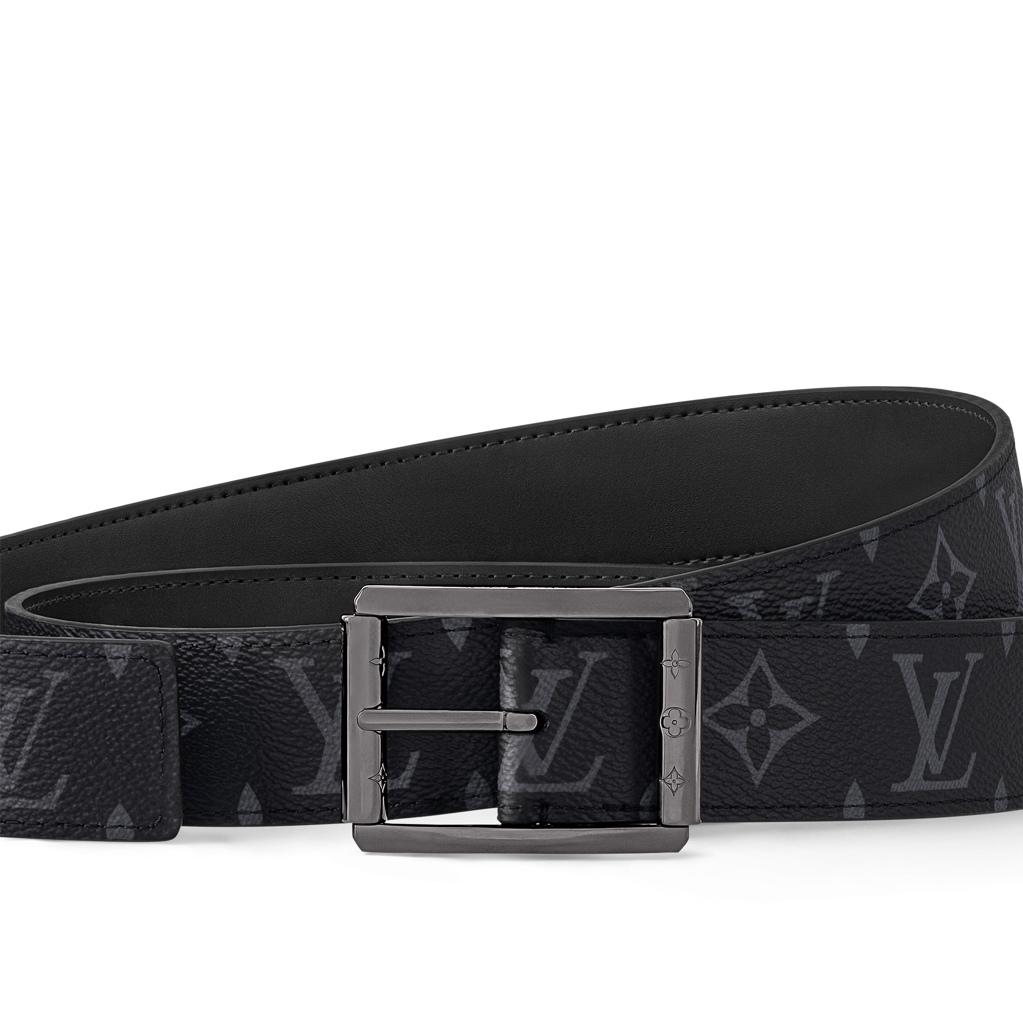 Monogram Eclipse Canvas Accessories New This Season Uptown 35mm Reversible Belt | Louis Vuitton ® (Product zoom)
