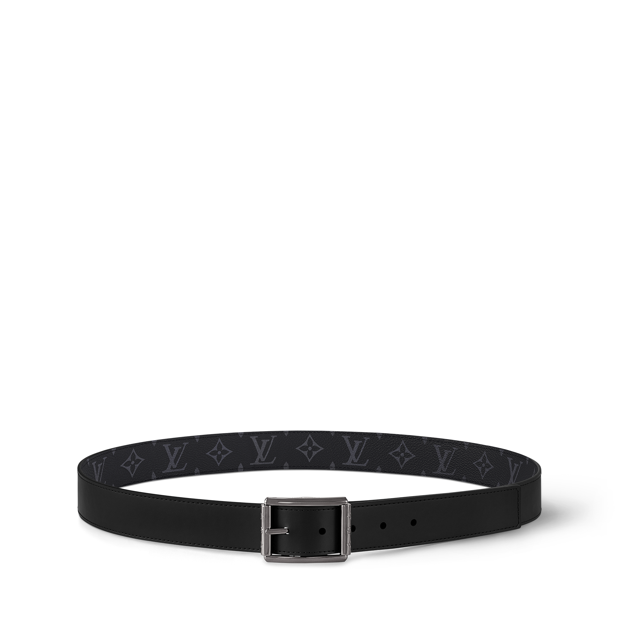 Monogram Eclipse Canvas Accessories New This Season Uptown 35mm Reversible Belt | Louis Vuitton ® (Product zoom)