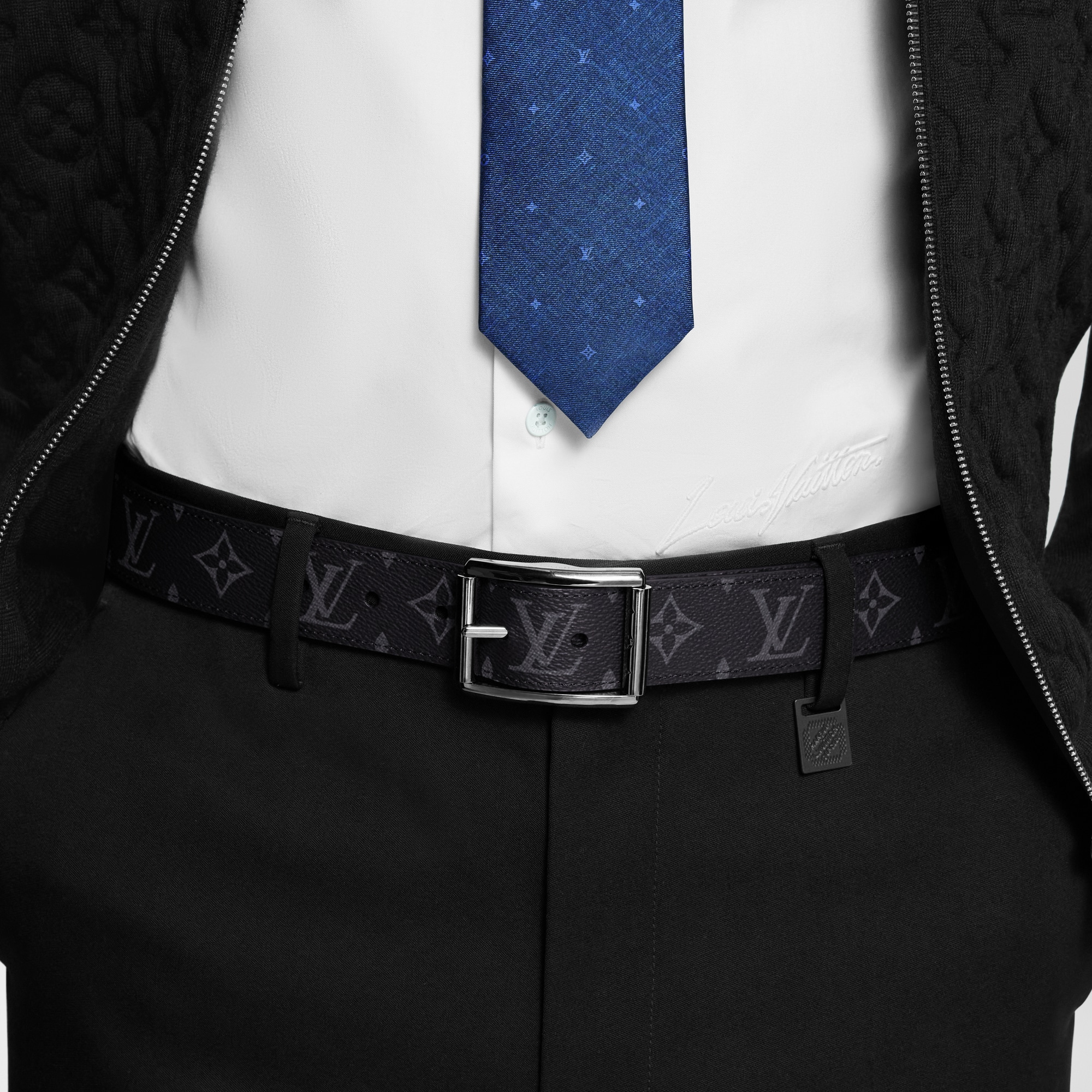 Monogram Eclipse Canvas Accessories New This Season Uptown 35mm Reversible Belt | Louis Vuitton ® (Product zoom)