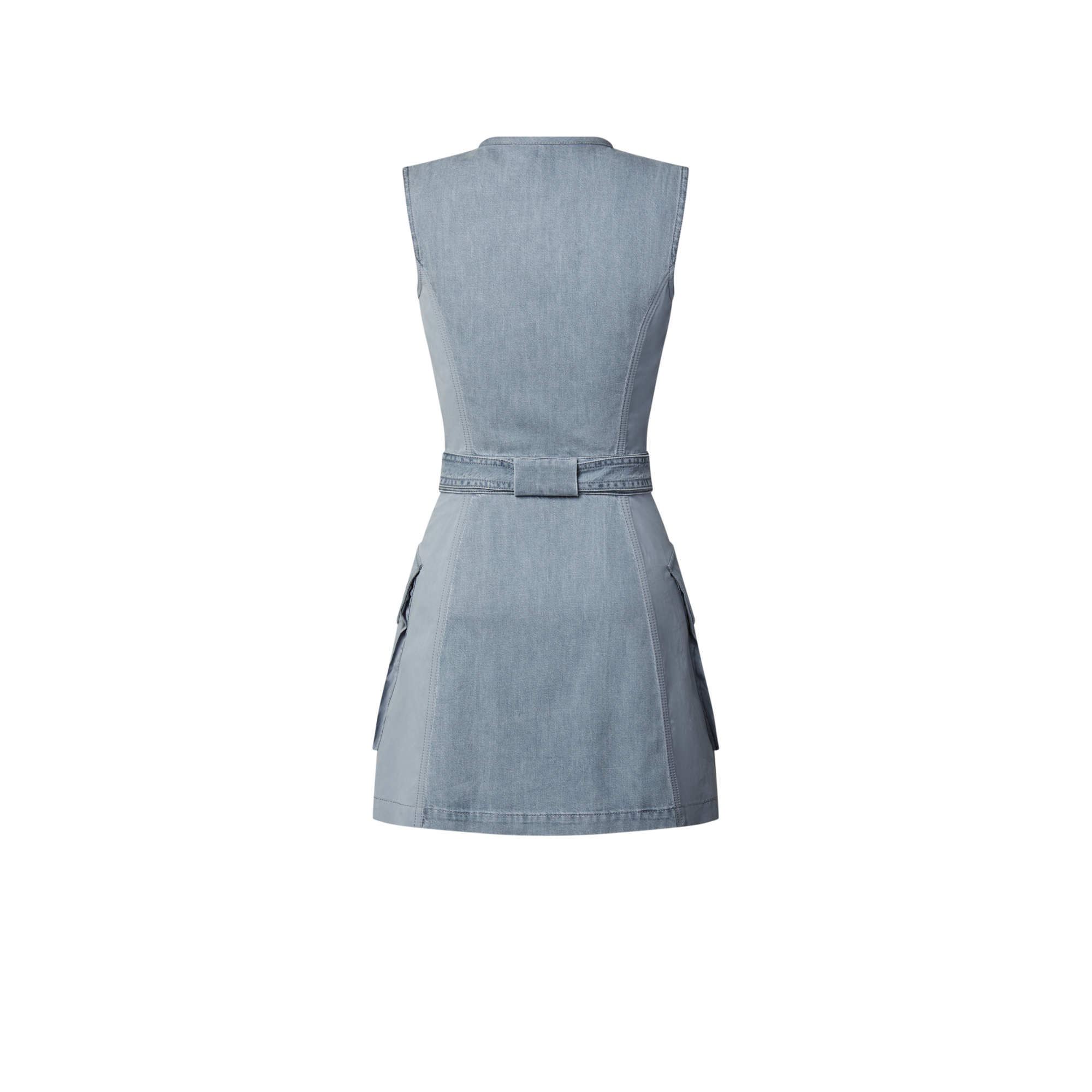 slim fit dress slacks Louis Louise Grey Washed Denim Belinda Dress main image 0