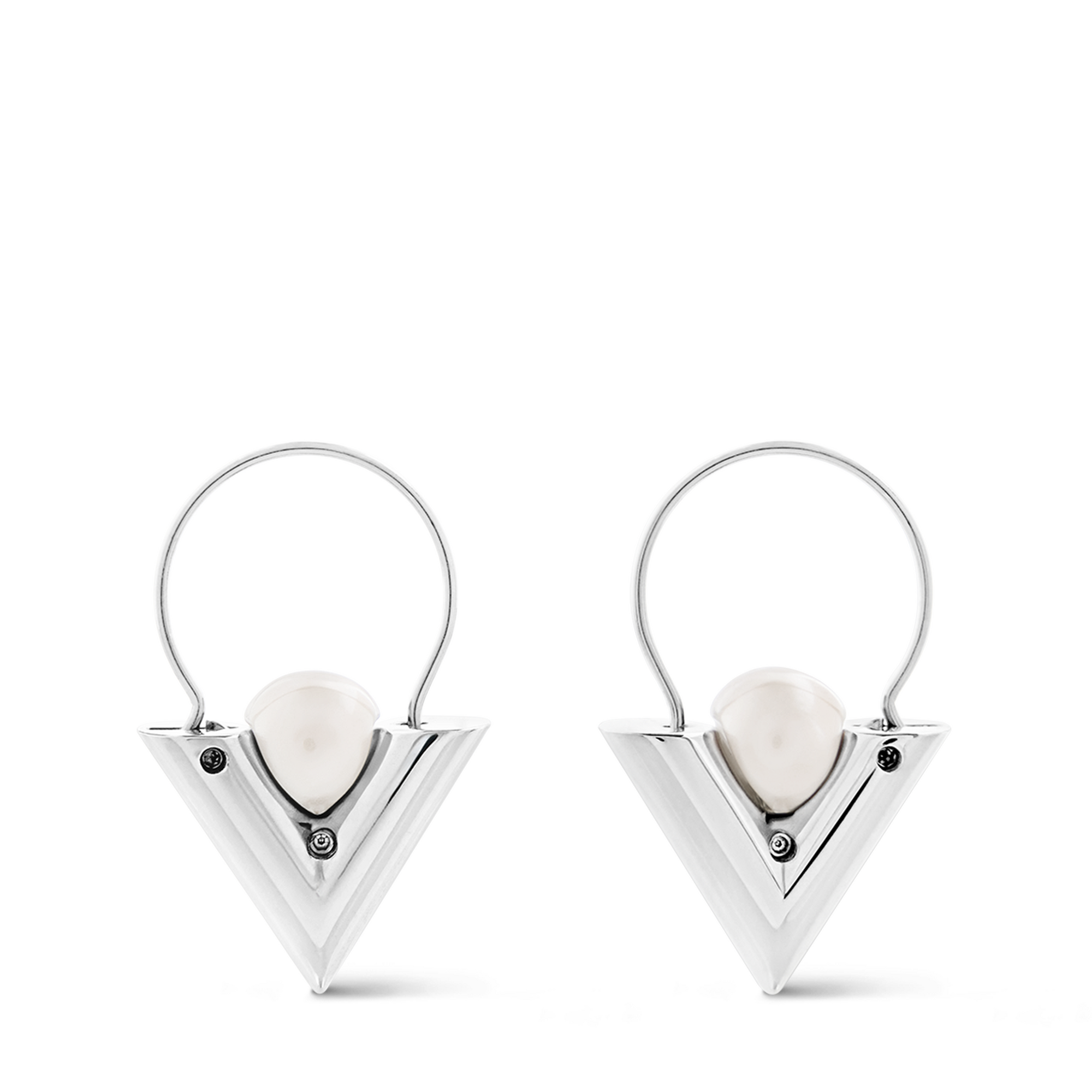 S00 Fashion Jewelry All Fashion Jewelry V For Vuitton Pearl And  Metal Earrings | Louis Vuitton ® (Product zoom)
