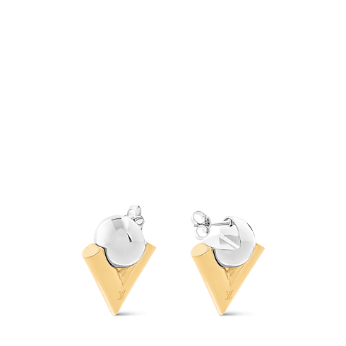 S00 Fashion Jewelry All Fashion Jewelry V For Vuitton Pearl And Metal Earrings | Louis Vuitton ® (Product zoom)