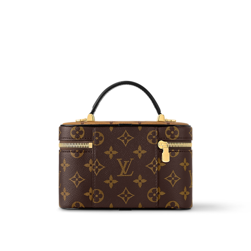 Monogram Reverse Small Leather Goods Wallets on Chain and Nano Bags Vanity Chain Pouch | Louis Vuitton ® (Product zoom)
