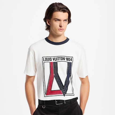 Ready-to-Wear All Ready-to-Wear Velvet Graphic Short-Sleeved T-Shirt | Louis Vuitton ® (Product zoom)
