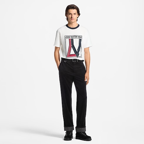 Ready-to-Wear All Ready-to-Wear Velvet Graphic Short-Sleeved T-Shirt | Louis Vuitton ® (Product zoom)