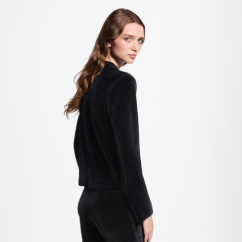 Ready-to-Wear Tops and Shirts Velvet Long-Sleeved Top | Louis Vuitton ® (Product zoom)