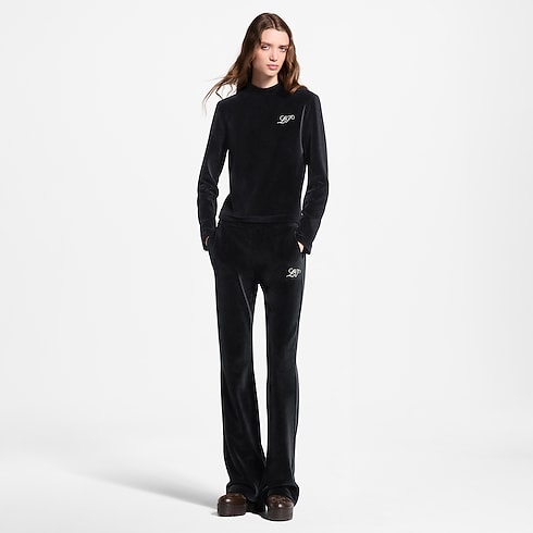 Ready-to-Wear Tops and Shirts Velvet Long-Sleeved Top | Louis Vuitton ® (Product zoom)