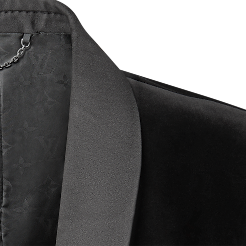 New In Men } Velvet Single-Breasted Tuxedo Jacket | Louis Vuitton ® (Product zoom)