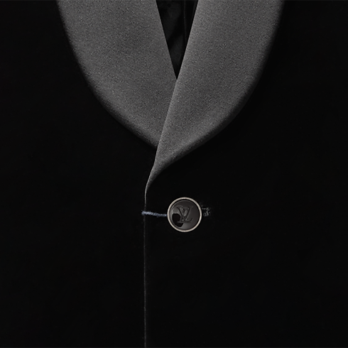 New In Men } Velvet Single-Breasted Tuxedo Jacket | Louis Vuitton ® (Product zoom)