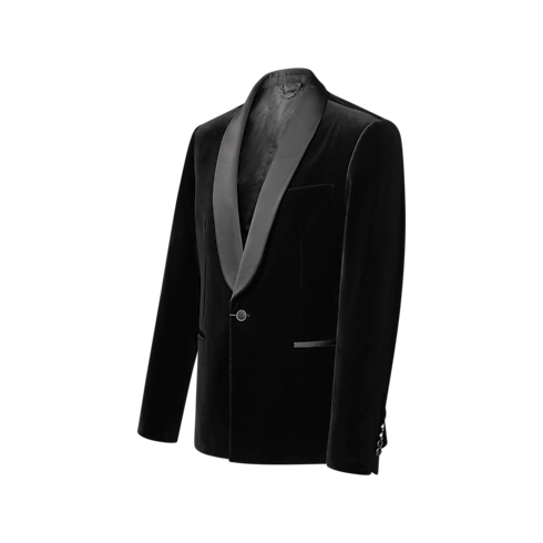 New In Men } Velvet Single-Breasted Tuxedo Jacket | Louis Vuitton ® (Product zoom)
