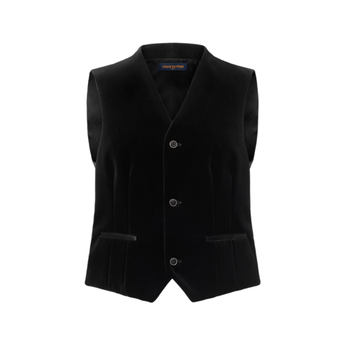 Ready-to-Wear All Ready-to-Wear Velvet Tuxedo Vest | Louis Vuitton ® (Product zoom)