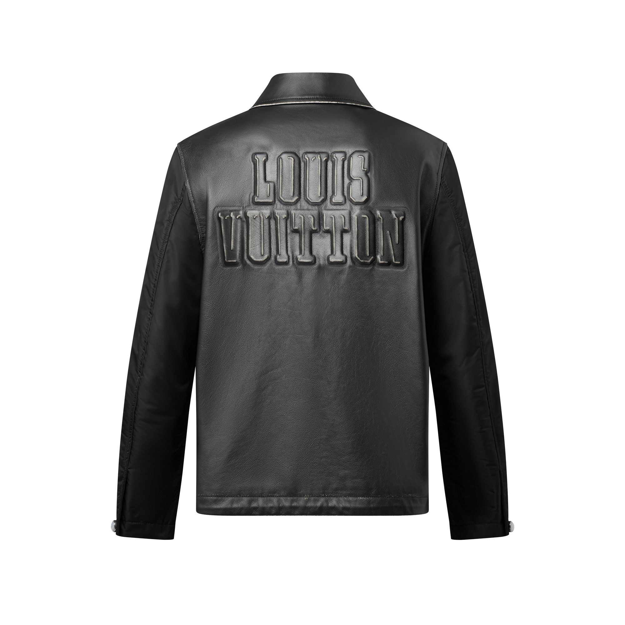 Ready-to-Wear Coats and Outerwear Vintage Effect Leather And Nylon Coach Jacket | Louis Vuitton ® (Product zoom)