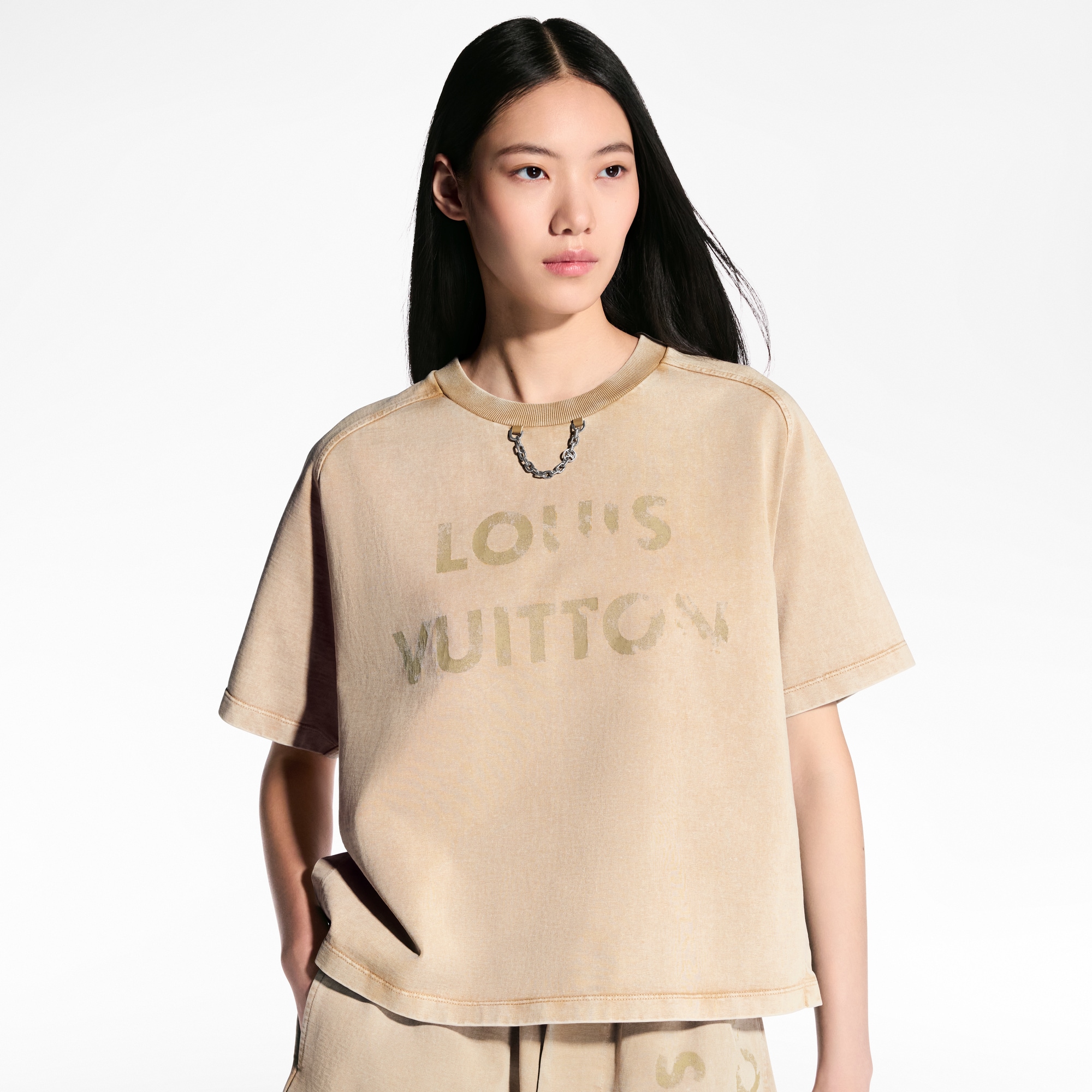  Ready-to-Wear Tops Vintage-Effect T-Shirt | Louis Vuitton ® (Product zoom)