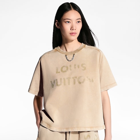 Ready-to-Wear Tops Vintage-Effect T-Shirt | Louis Vuitton ® (Product zoom)