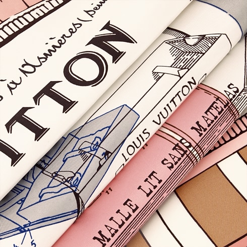 S00 Accessories Silk Squares and Bandeaus Vintage Trunk Square 90 | Louis Vuitton ® (Product zoom)