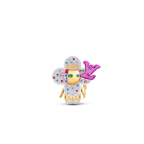 Categories Necklaces and Pendants Vivienne Celebration Pendant, Yellow Gold, White Gold, Titanium, Diamonds and Colored Gemstones | Louis Vuitton ® (Product zoom)