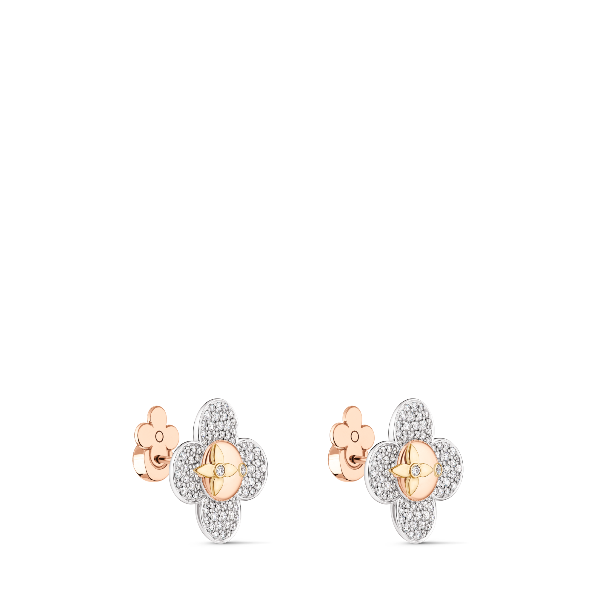  Categories Earrings Vivienne Earrings, 3 Golds and Diamonds | Louis Vuitton ® (Product zoom)