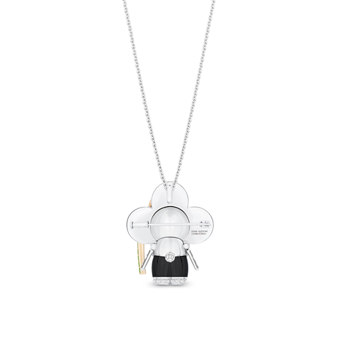 Categories All Fine Jewelry Vivienne Panda Pendant, White Gold, Yellow Gold, Onyx, Lacquer & Diamonds | Louis Vuitton ® (Product zoom)
