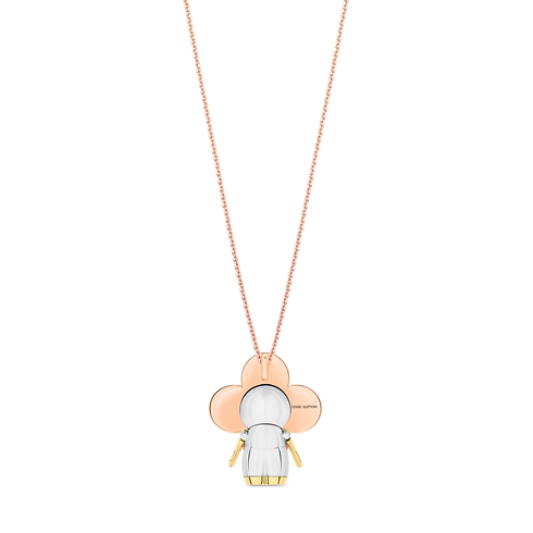 Categories Necklaces and Pendants Vivienne pendant, 3 golds & diamonds | Louis Vuitton ® (Product zoom)