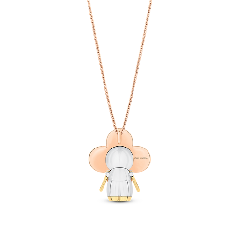 Categories Necklaces and Pendants Vivienne pendant, 3 golds & diamonds | Louis Vuitton ® (Product zoom)