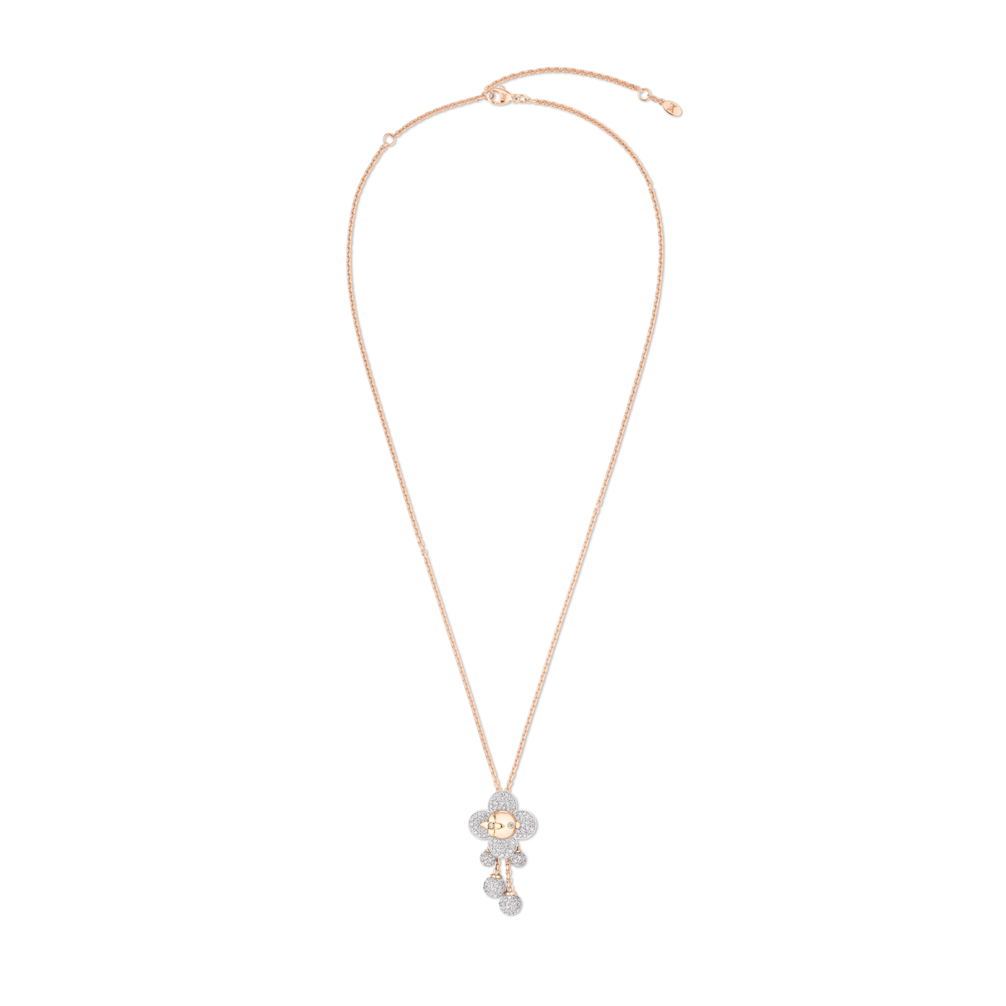  Categories Necklaces and Pendants  Vivienne Pendant, 3 Golds and Diamonds | Louis Vuitton ® (Product zoom)