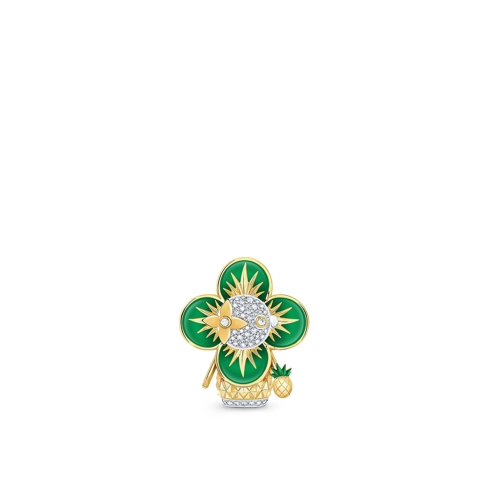 Vivienne Pineapple Pendant, Yellow Gold 