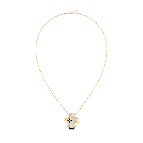 Jewelry Necklaces and Pendants Vivienne Rat Pendant, 3 Golds, Lacquer, Diamonds & Colored Gemstones | Louis Vuitton ® (Product zoom)