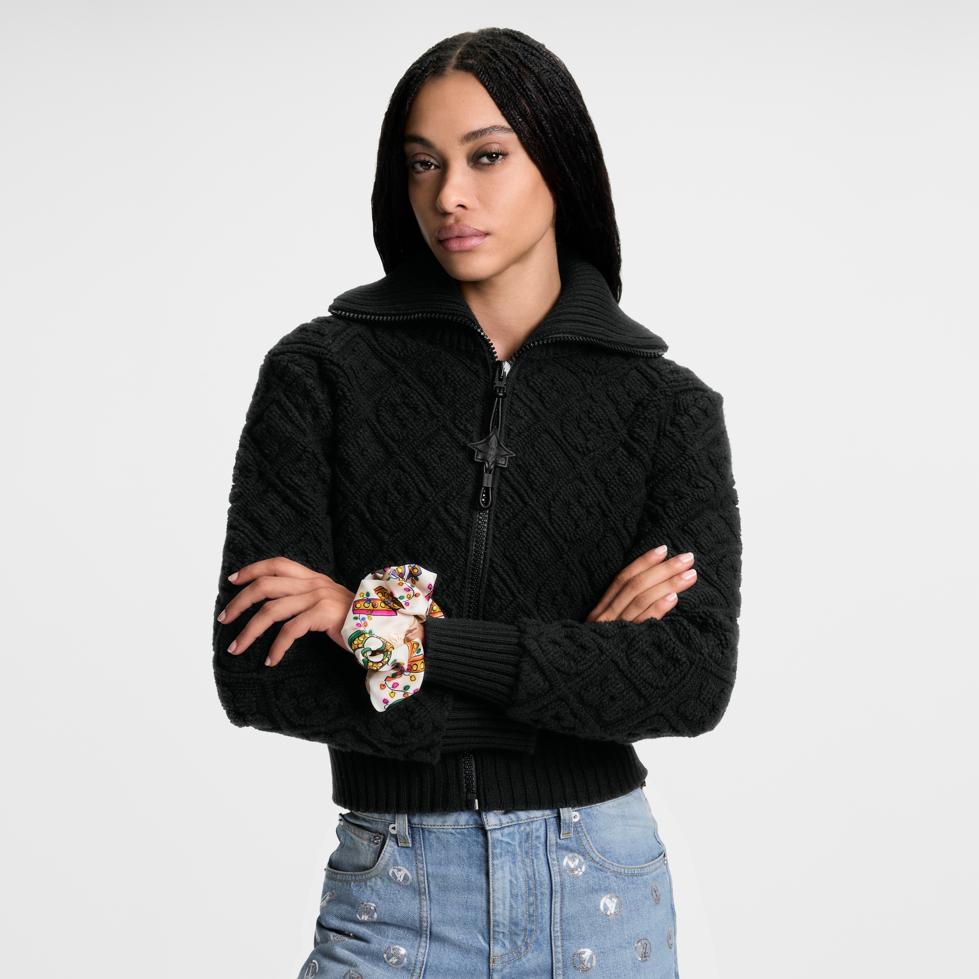 S00 Accessories Hair Accessories Vivienne Winter Celebration Scrunchie | Louis Vuitton ® (Product zoom)