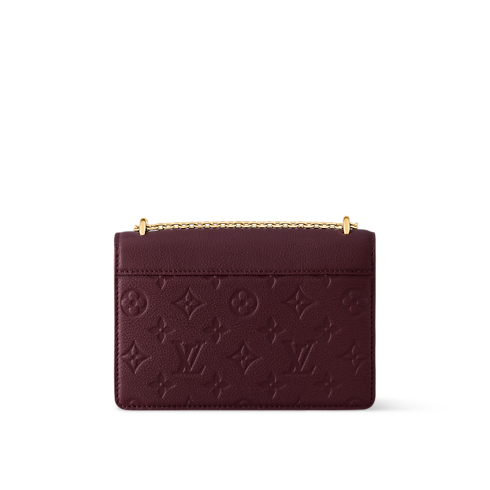 Monogram Empreinte Leather Small Leather Goods Wallets on Chain and Nano Bags Wallet On Chain Rosy | Louis Vuitton ® (Product zoom)