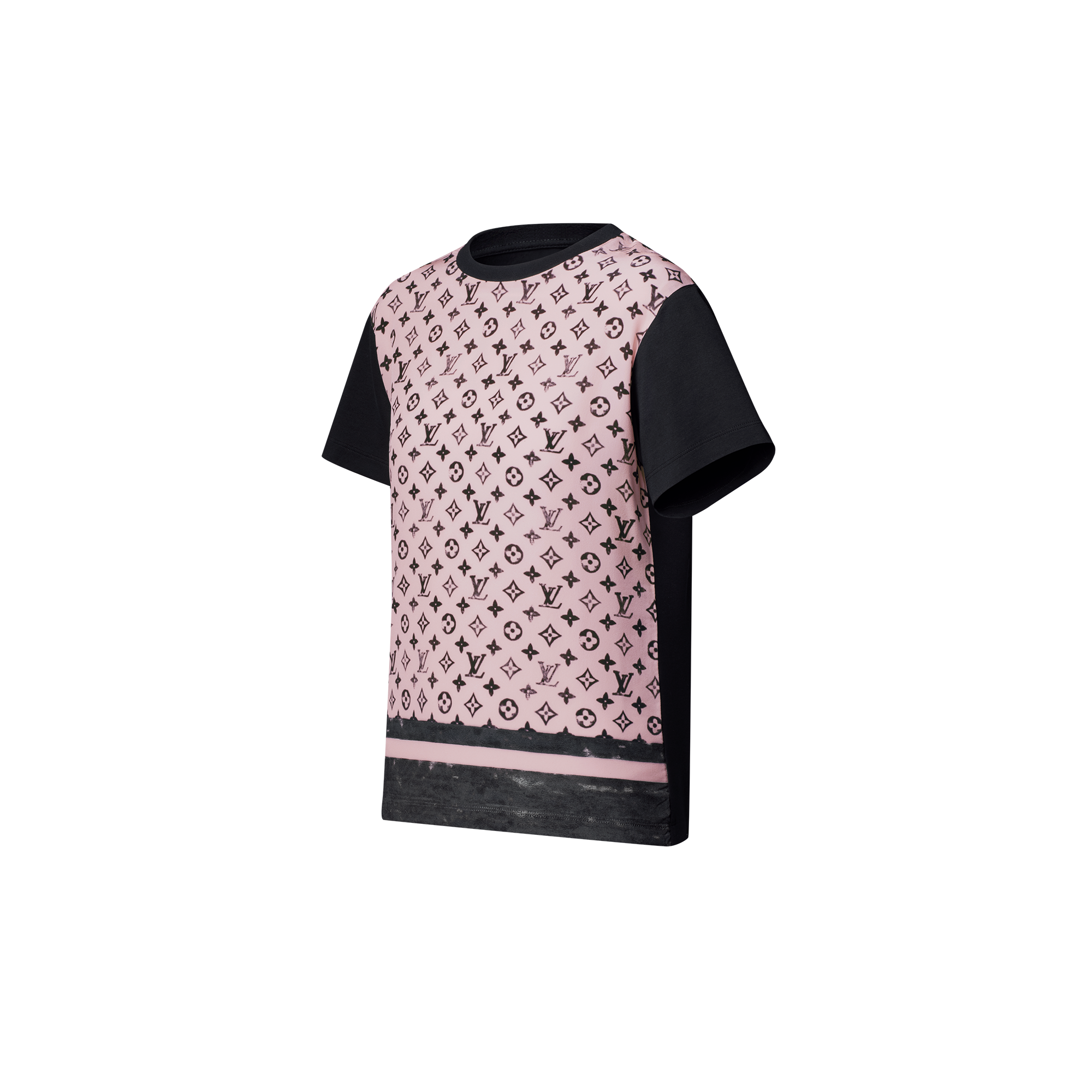  Ready-to-Wear Tops Washed Monogram Front T-Shirt | Louis Vuitton ® (Product zoom)