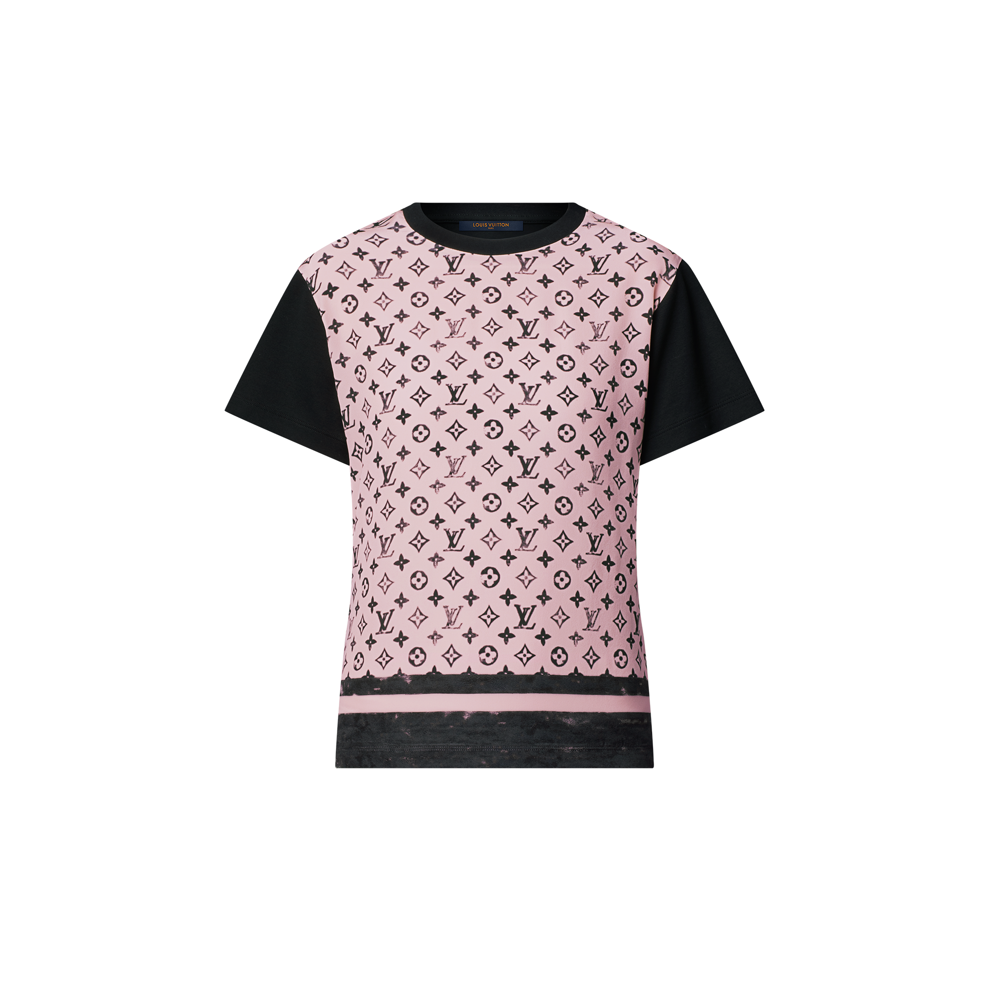  Ready-to-Wear Tops Washed Monogram Front T-Shirt | Louis Vuitton ® (Product zoom)