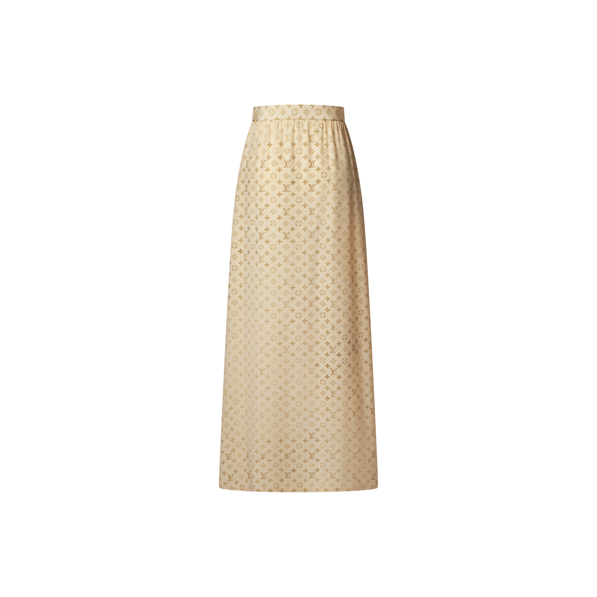 Washed Monogram Maxi Skirt