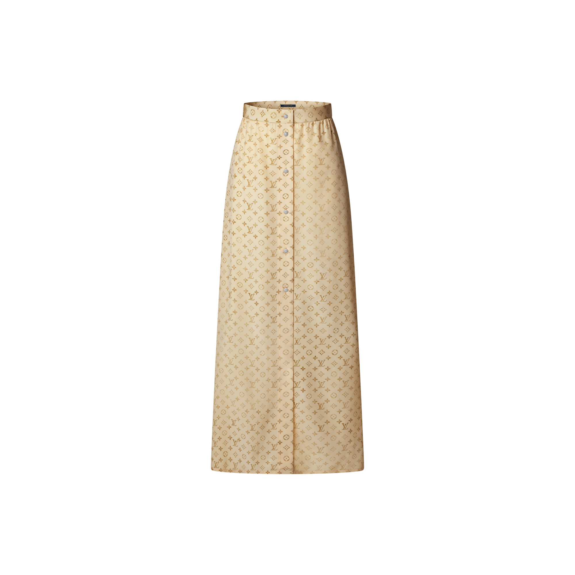 Washed Monogram Maxi Skirt