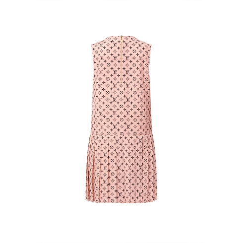 Ready-to-Wear Dresses Washed Monogram Pleat Dress | Louis Vuitton ® (Product zoom)