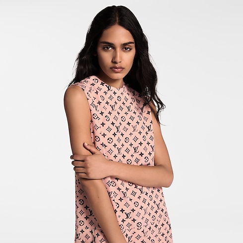 Ready-to-Wear Dresses Washed Monogram Pleat Dress | Louis Vuitton ® (Product zoom)