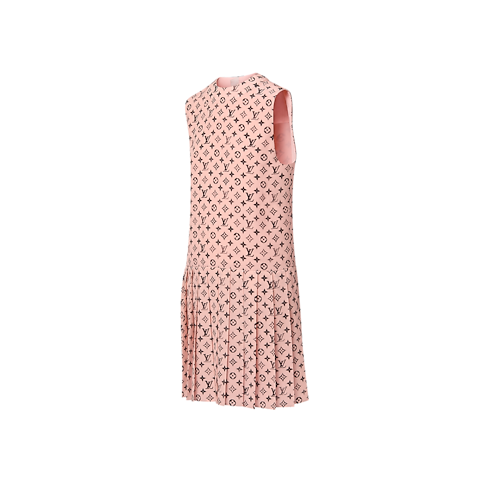 Ready-to-Wear Dresses Washed Monogram Pleat Dress | Louis Vuitton ® (Product zoom)