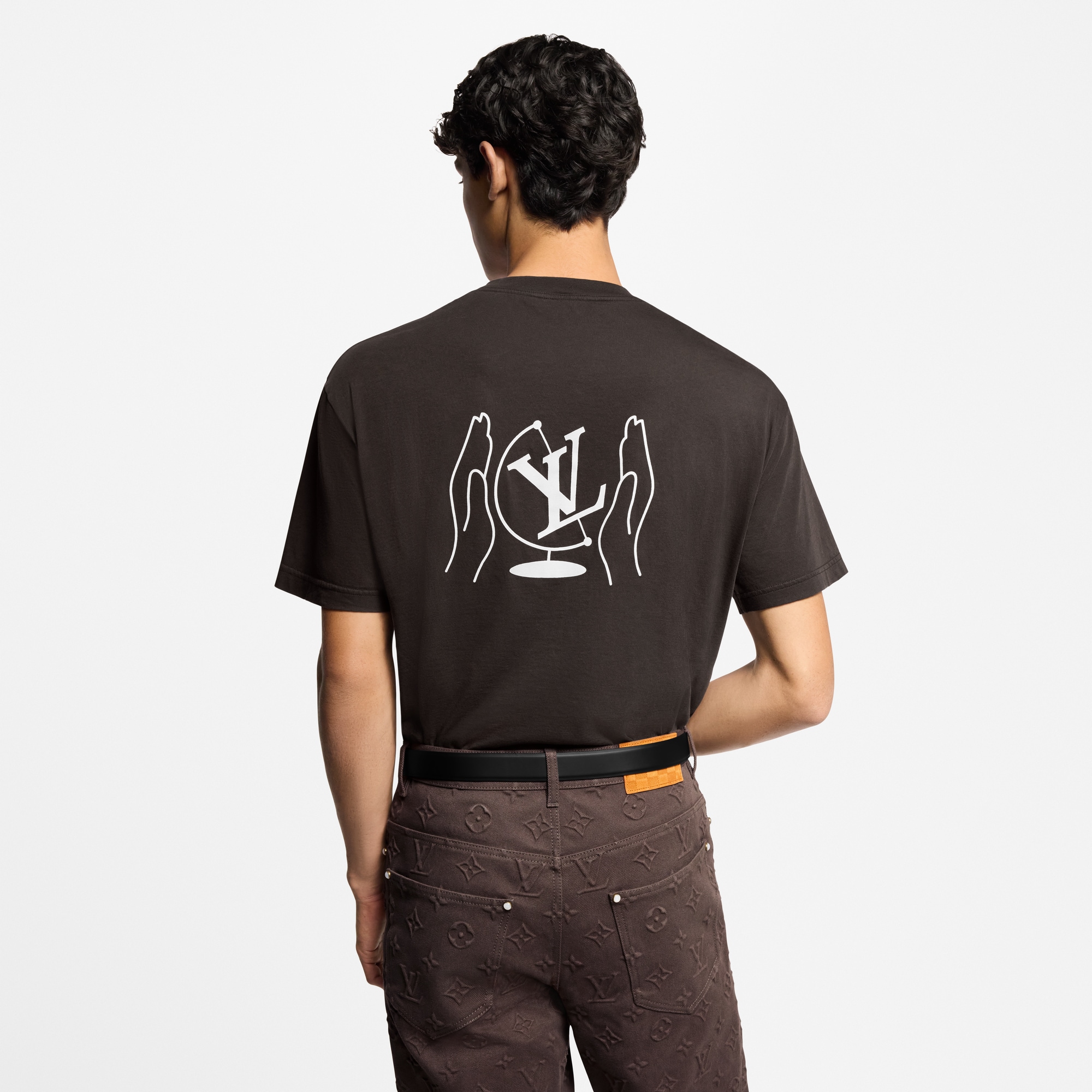  Ready-to-Wear T-Shirts and Polos Washed Printed Cotton T-Shirt | Louis Vuitton ® (Product zoom)
