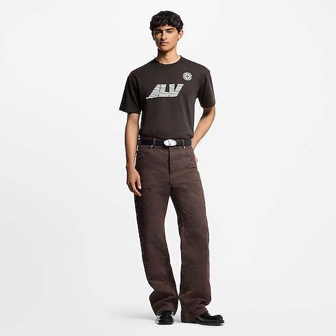 Ready-to-Wear T-Shirts and Polos Washed Printed Cotton T-Shirt | Louis Vuitton ® (Product zoom)